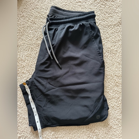 Rhoback Grit Gym Short in midnight black - 7”, size: M - Picture 2 of 5